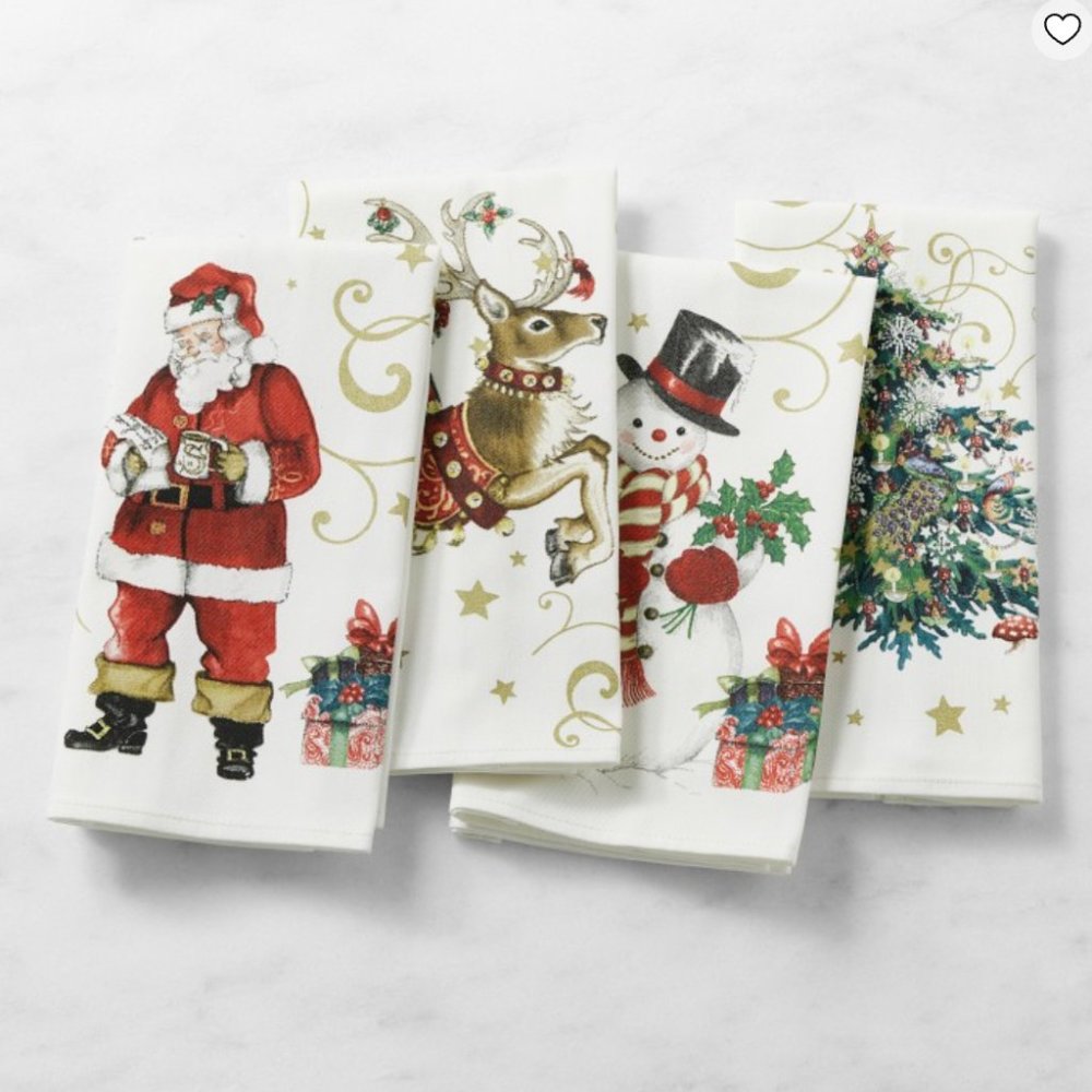 Williams Sonoma 'Twas the Night Before Christmas Napkins